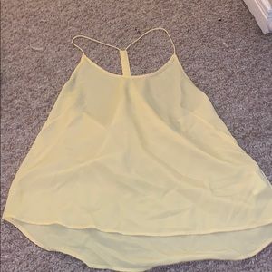 women’s yellow tank top